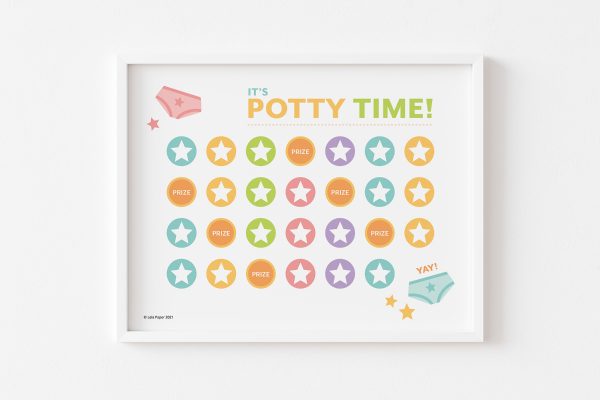 Potty Training Sticker Rewards Chart