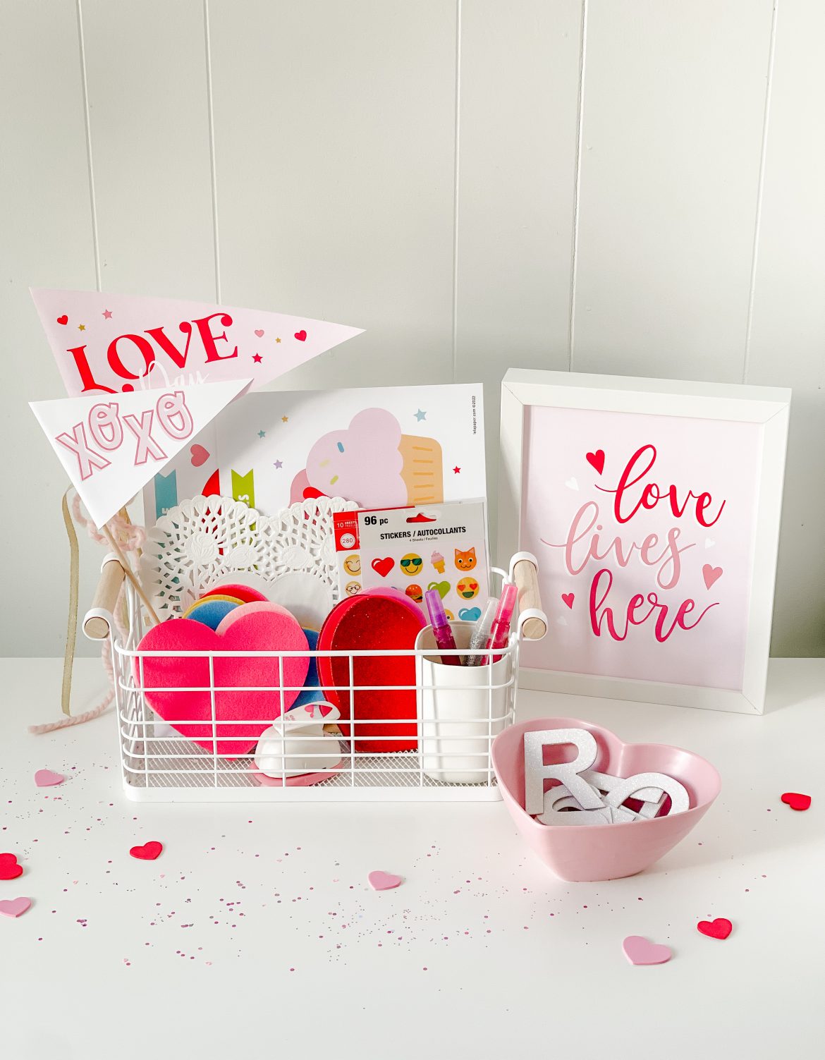 Valentine's Day Craft Basket