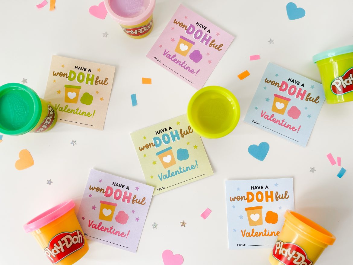 Play Dough Class Valentine Idea