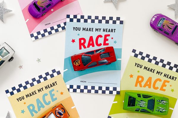 Race Car Valentine Printable