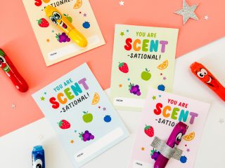 Colorful Scented Marker Valentines Printable