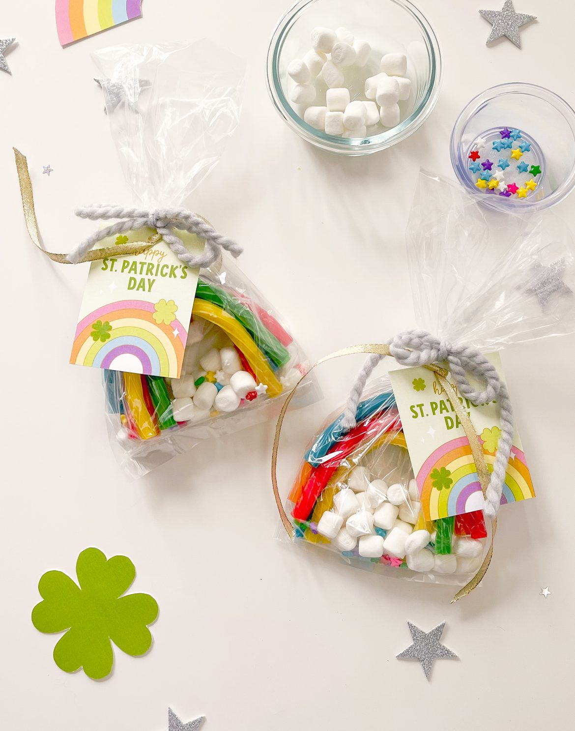 St Patricks Day Rainbow Gift Tag Printable