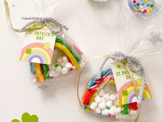 St Patricks Day Rainbow Gift Tag Printable