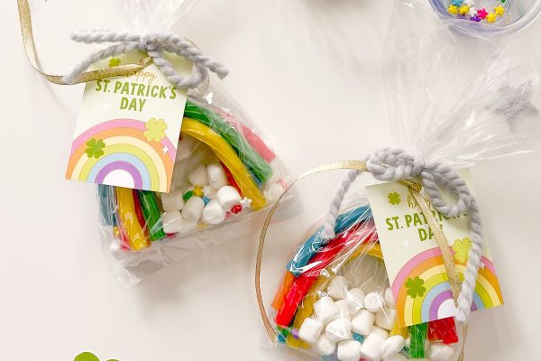 St Patricks Day Rainbow Gift Tag Printable